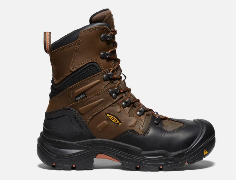 KEEN Men&#39;s Coburg 8&quot; Waterproof Boot (Steel Toe) #1017833
