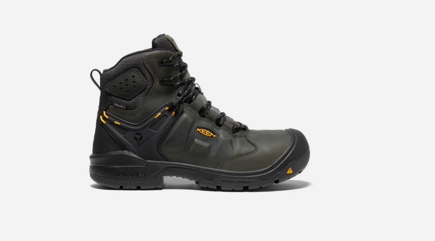 Keen Men&#39;s Dover 6&quot; Waterproof (Carbon-Fiber Toe)--Magnet/Black--#1021469