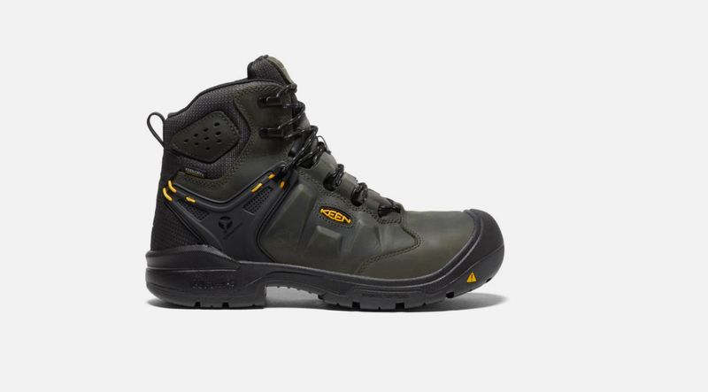 Keen Men&#39;s Dover 6&quot; Waterproof (Carbon-Fiber Toe)--Magnet/Black--#1021469