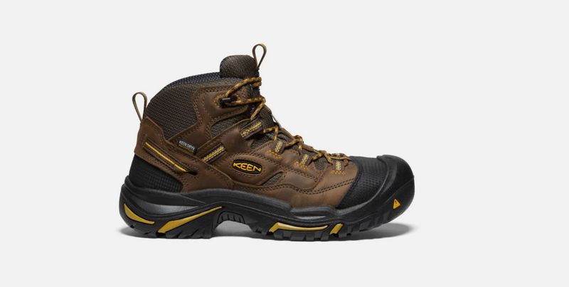 KEEN Men&#39;s Braddock Waterproof Mid (Steel Toe) #1011242