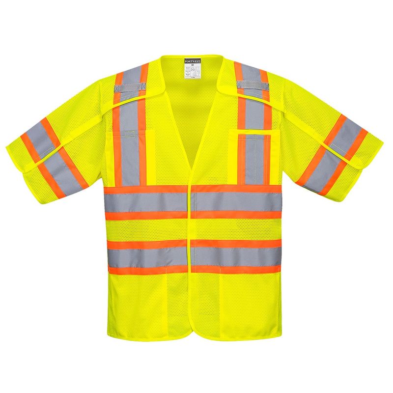 Portwest Kobuk Hi-Vis Contrast Breakaway Vest CLASS 3
