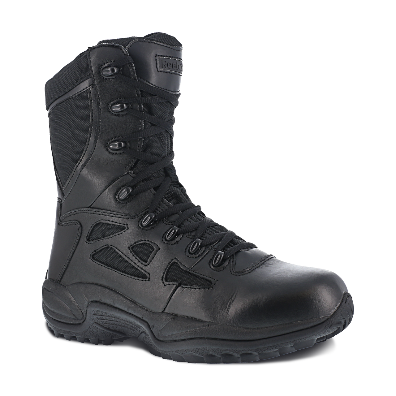 Reebok Men&#39;s 8&quot; Stealth Side-Zipper Soft Toe Work Boots #RB8875