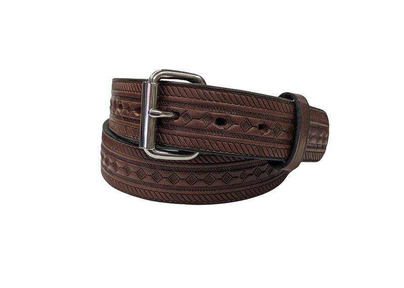 Amish Made Leather Belt with Imprint