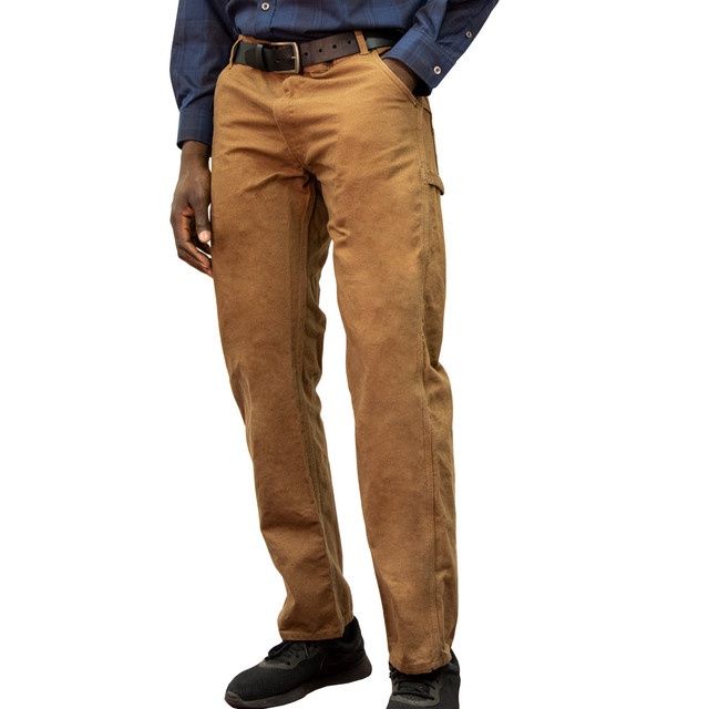 Key Relaxed Fit Duck Dungaree- #458.28-Saddle Garment Wash