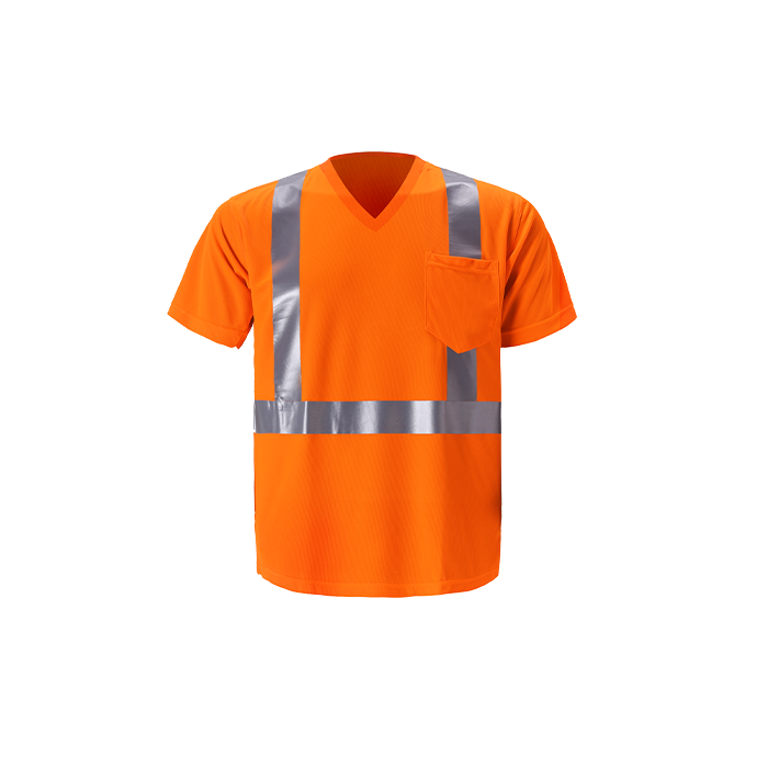 2W V-Neck Hi-Vis Tee Small