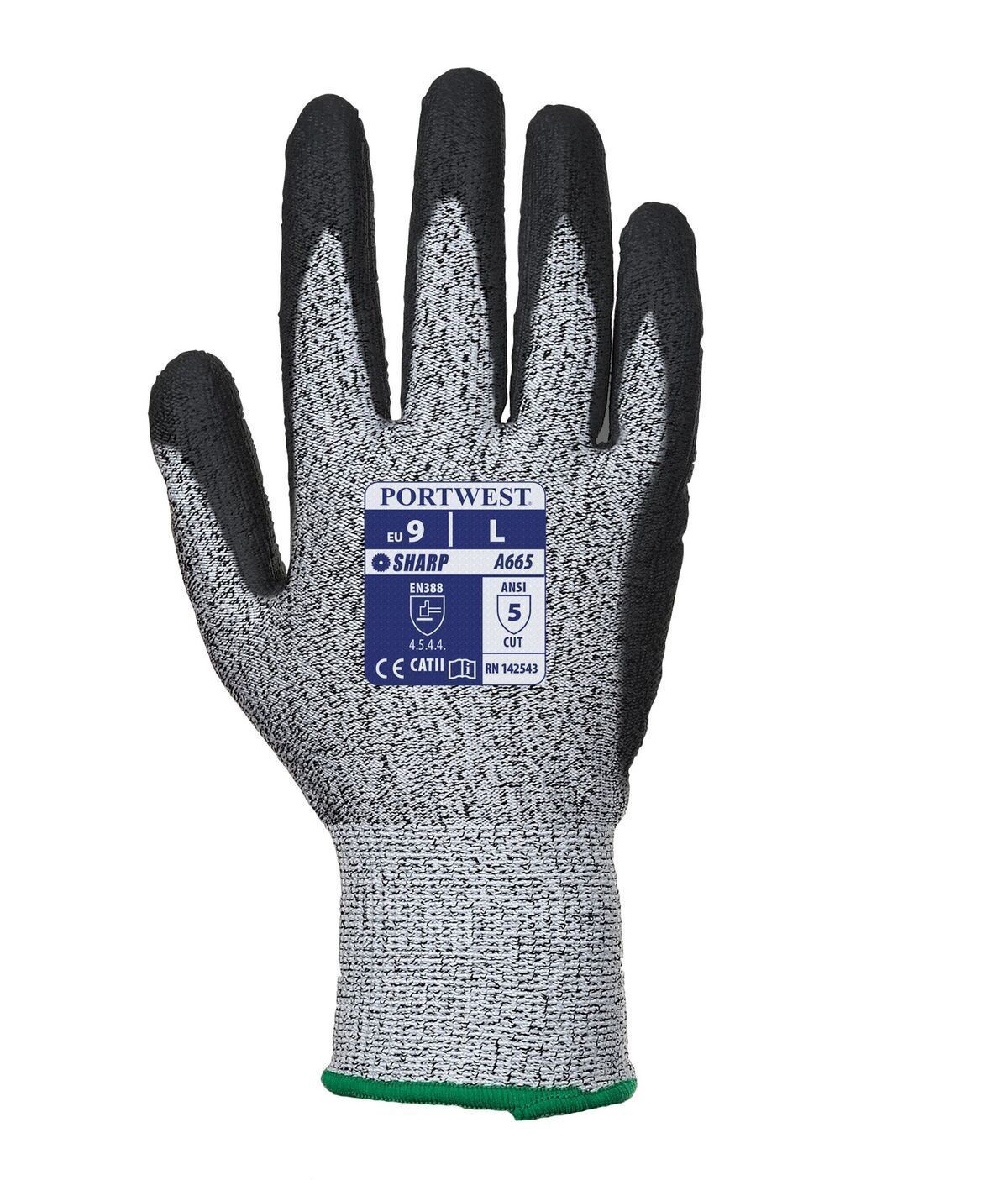 Portwest Advanced Cut 5 Gloves #A665, Size: M