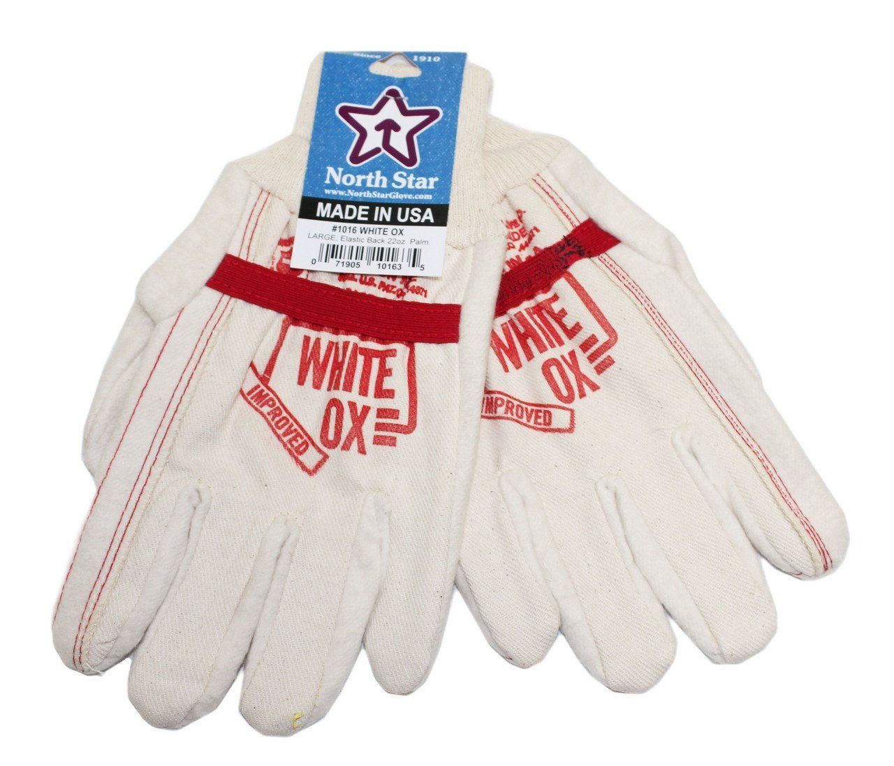 North Star White Ox Union Made Gloves #1016, Glove Quantities: Pair, Glove Sizes: Medium