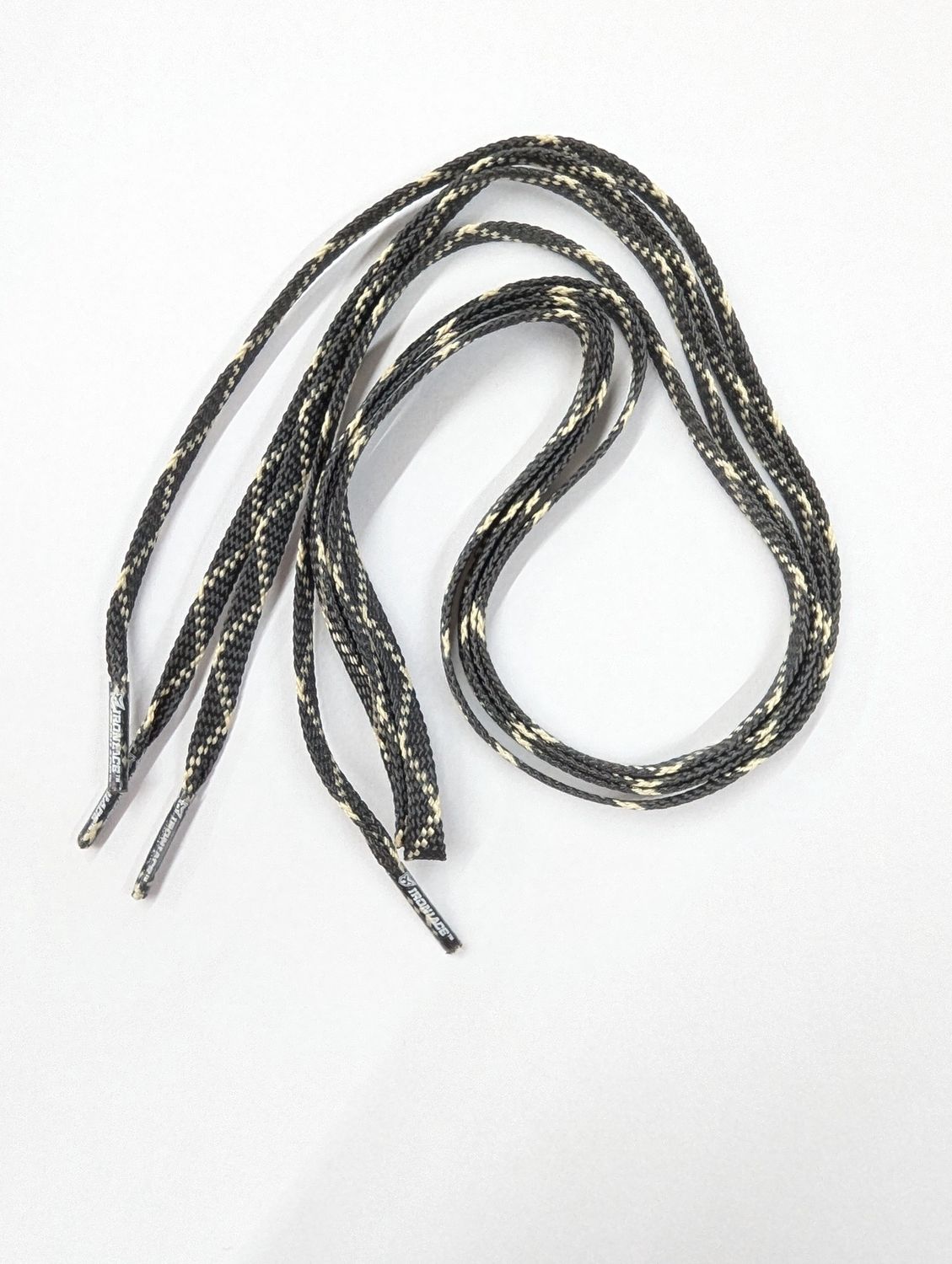 Ironlace Sport Laces-Black/Tan, Length: 54&quot; (9-10 Eyelets)