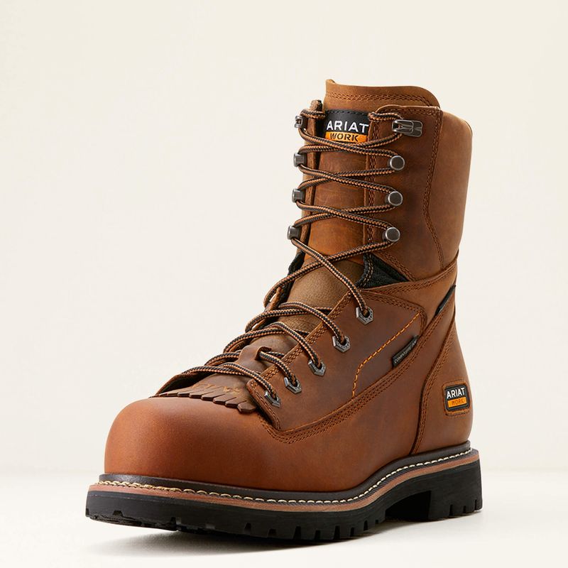 Ariat Longview Shock Shield 8&quot; Waterproof Composite Toe Work Boot #10053817