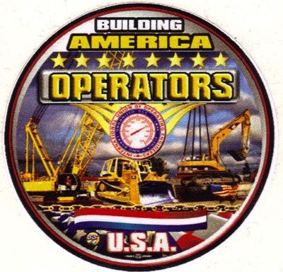 Operating Engineers Premium Hard Hat Sticker #BW9