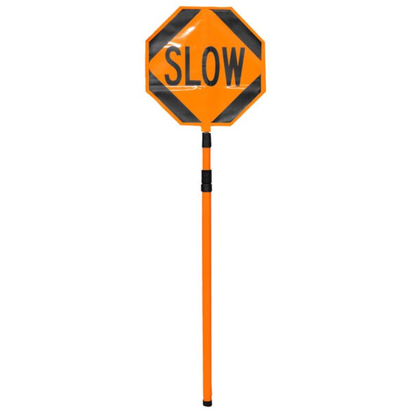 Cortina 03-884-TEL Roll-Up Stop/Slow Signs (18&quot;)