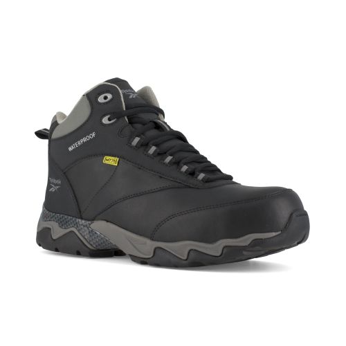 Reebok 6&quot; Internal Metatarsal Black/Grey Composite Toe Shoe #RB1067