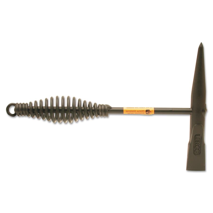 Lenco Spring Handle Chipping Hammer, LH-1, 10 in, 16 oz Head, Chisel and Pick, Steel Handle
