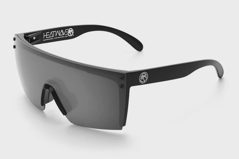 Heat Wave Lazer Face Sunglasses: Silver Z87 Polarized