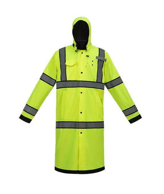 2W Reversible Raincoat Lime---655RC-3