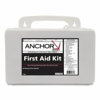 25 Person First Aid Kit, Plastic Case, Wall Mount