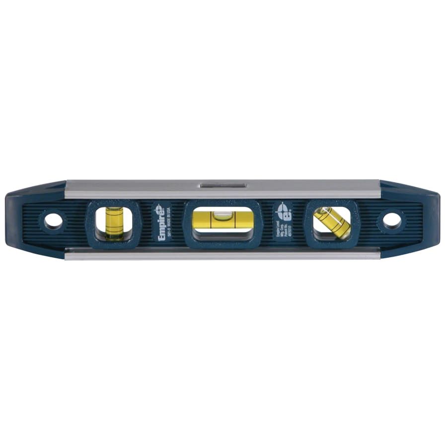 Torpedo Level, Magnetic, 9 in L, 3 Vials, Aluminum #581-9