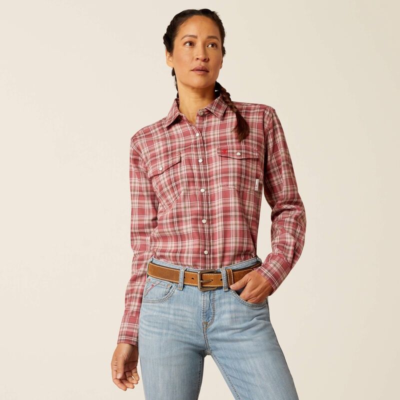 Ariat FR Ruby Snap Work Shirt-10052937, Size: Small