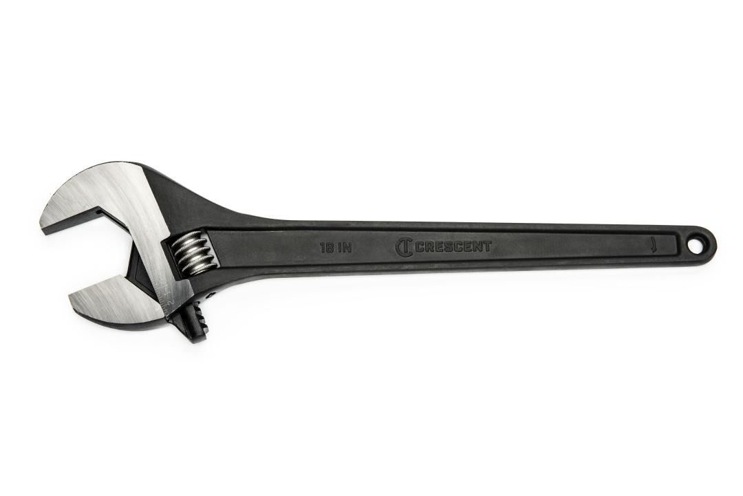 Crescent 18&quot; Adjustable Black Oxide Tapered Handle Wrench