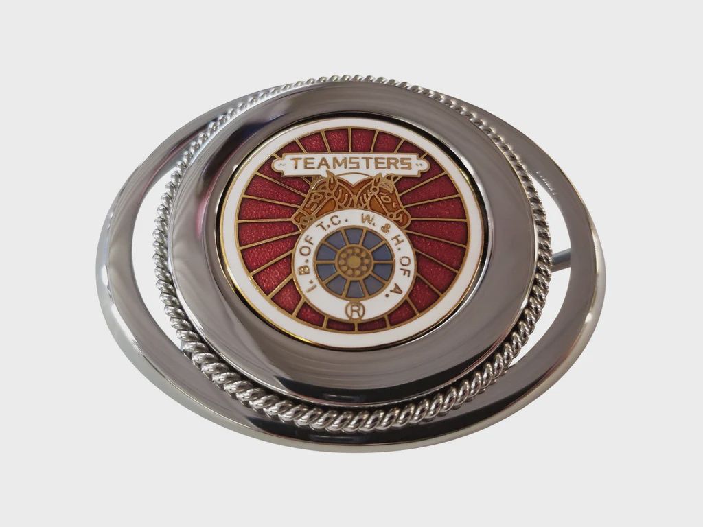 Union Teamsters Powerhouse Belt Buckle #BW-BB-TS