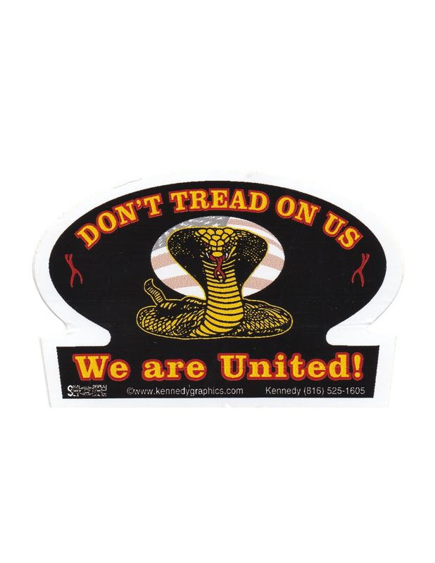 Dont Tread On Us Union Hard Hat Sticker #S8
