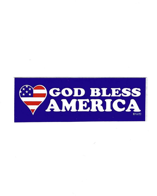 God Bless America Hard Hat Sticker #M-26