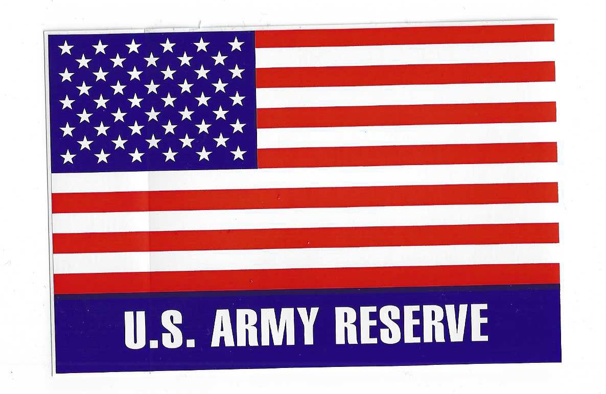 U.S. Army Reserve Large American Flag Sticker #FF5