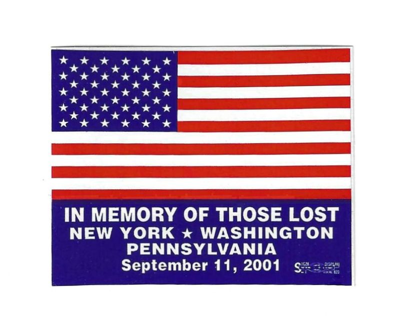 In Memory of Those... Hard Hat Sticker #HF911