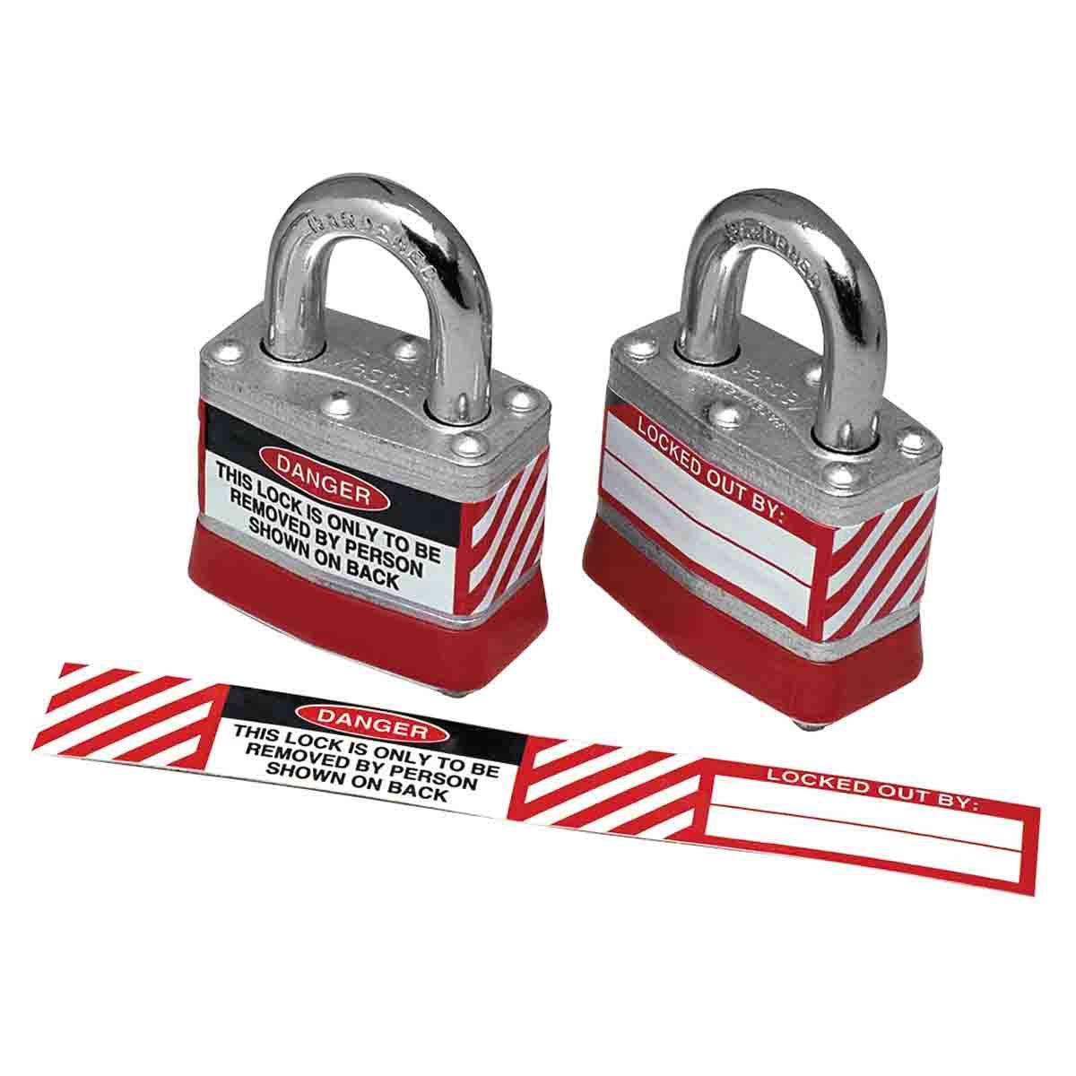 Brady® Padlock Lockout Labels #50280
