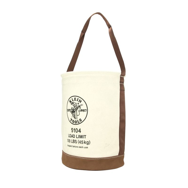 Klein Leather Bottom Canvas Bucket #5104