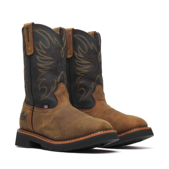 Thorogood USA Square Toe Wellington – Waterproof – 11″ Non-Safety Toe #814-4330