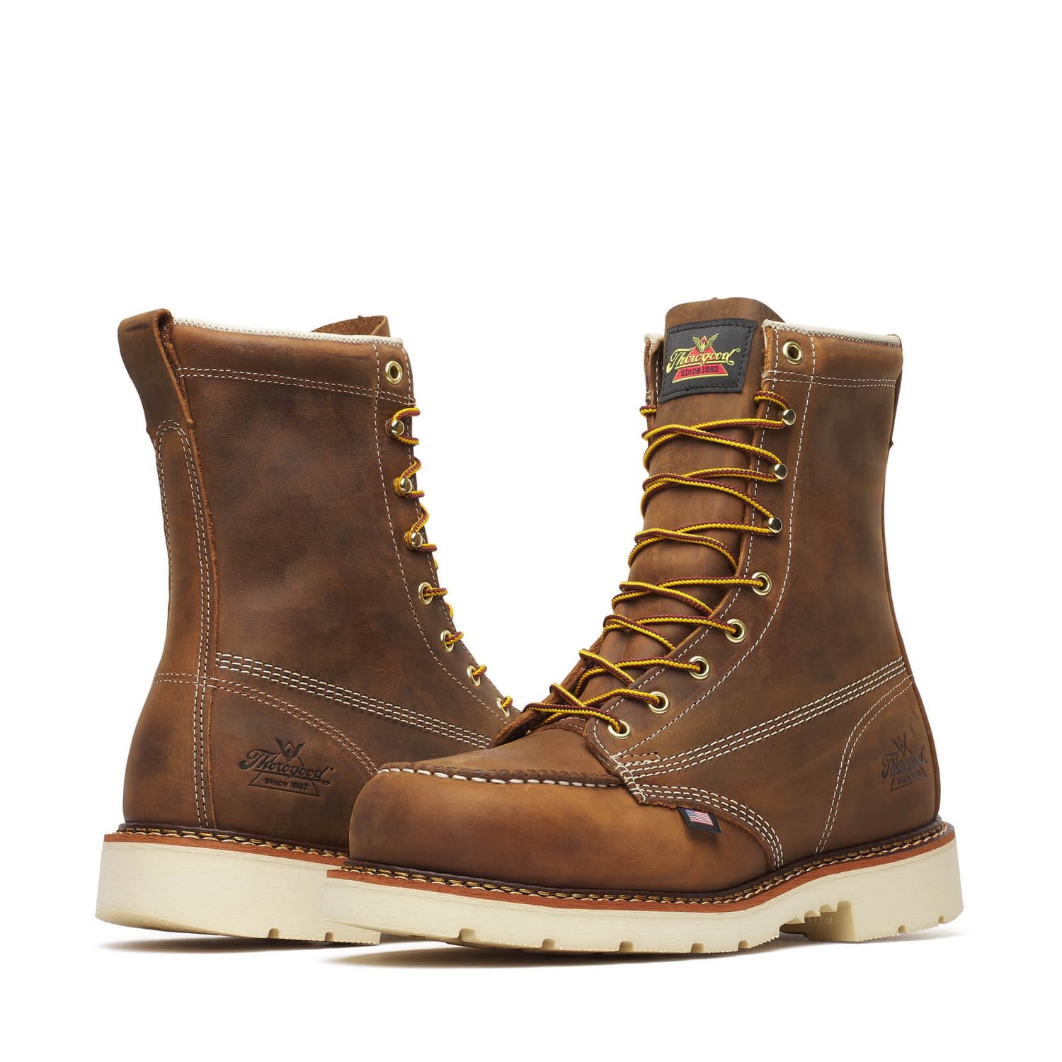 THOROGOOD 8&quot; TRAIL CRAZY HORSE SAFETY TOE 804-4378
