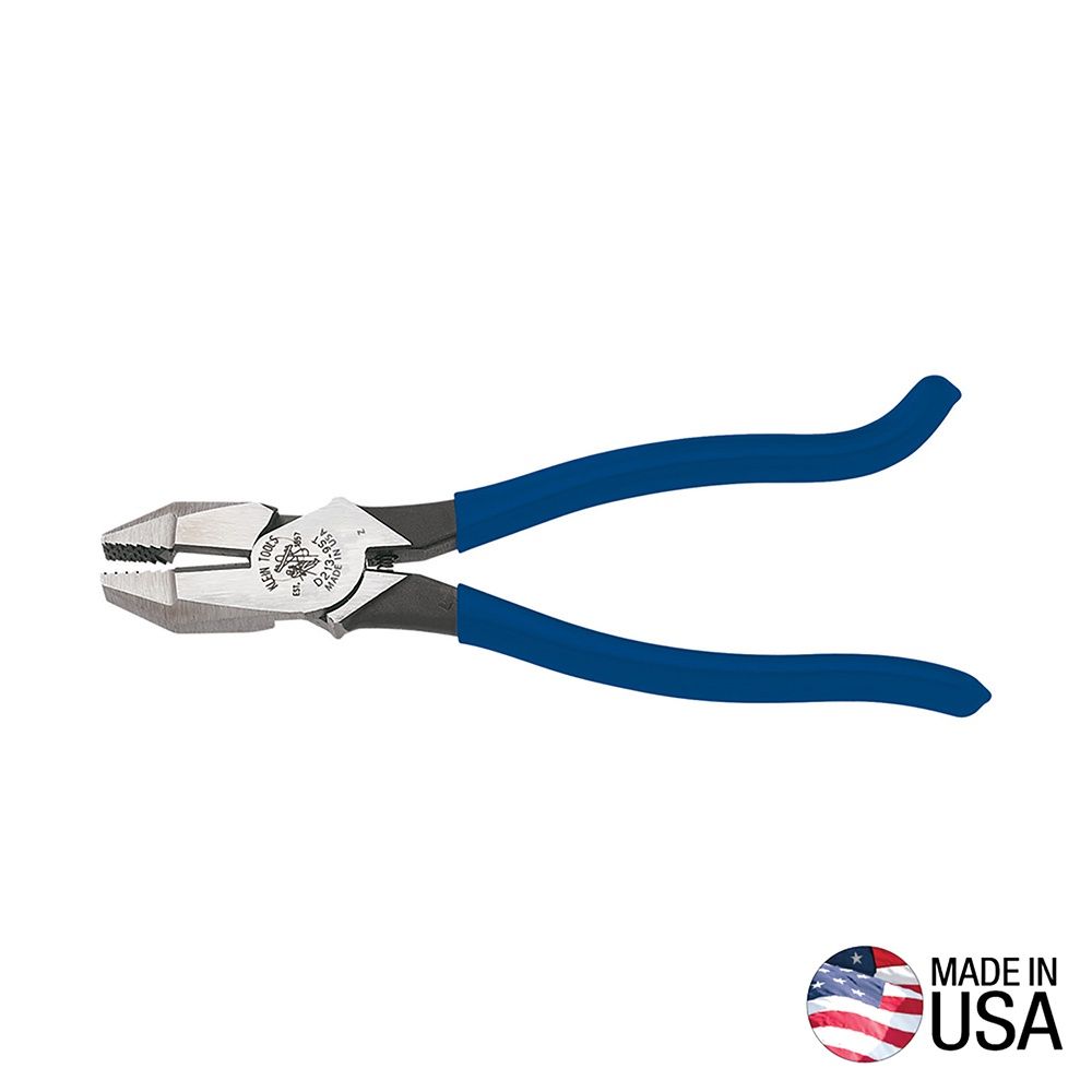 Klein Side Cutting Pliers for Rebar Work #D213-9ST