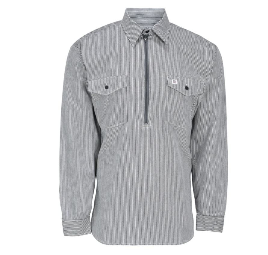 Big Bill Zip Up Hickory Long Sleeve Shirt