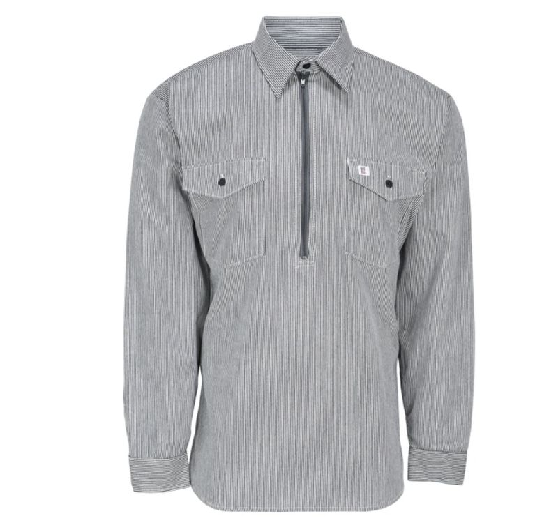 Big Bill Zip Up Hickory Long Sleeve Shirt