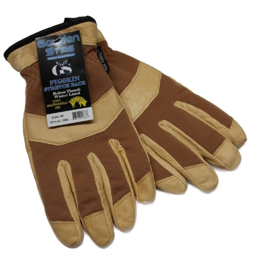 Golden Stag Winter Lined Pigskin Gloves #168