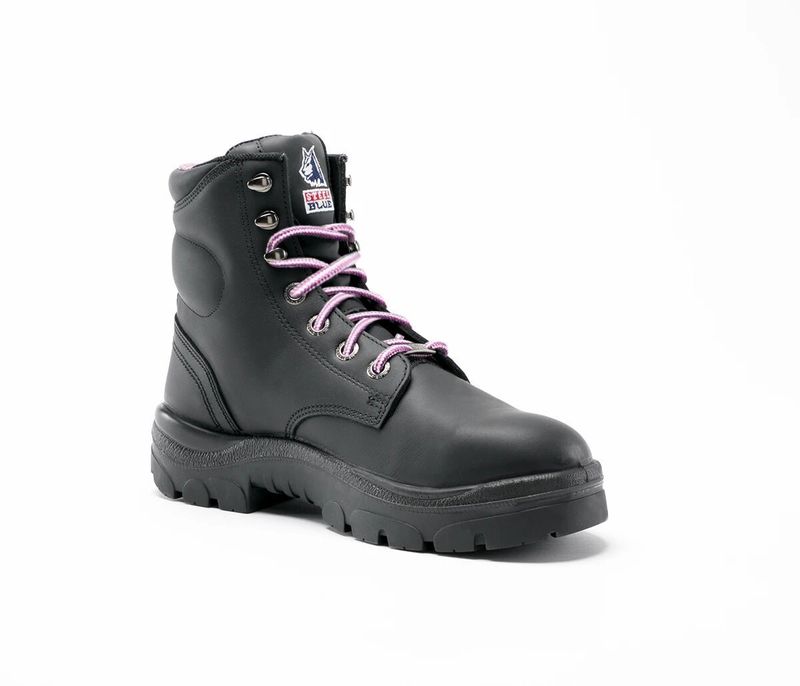 Steel Blue Women&#39;s Black Argyle-6&quot; Steel Toe- #812892 (Discontinued)