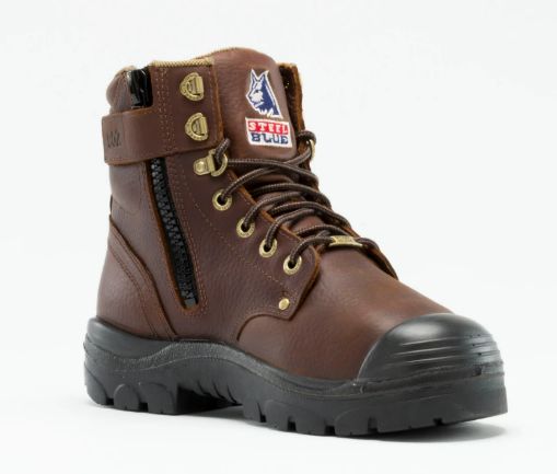 Steel Blue Men&#39;s 6&quot; Argyle with Side Zip-Metguard, Steel Toe #862902