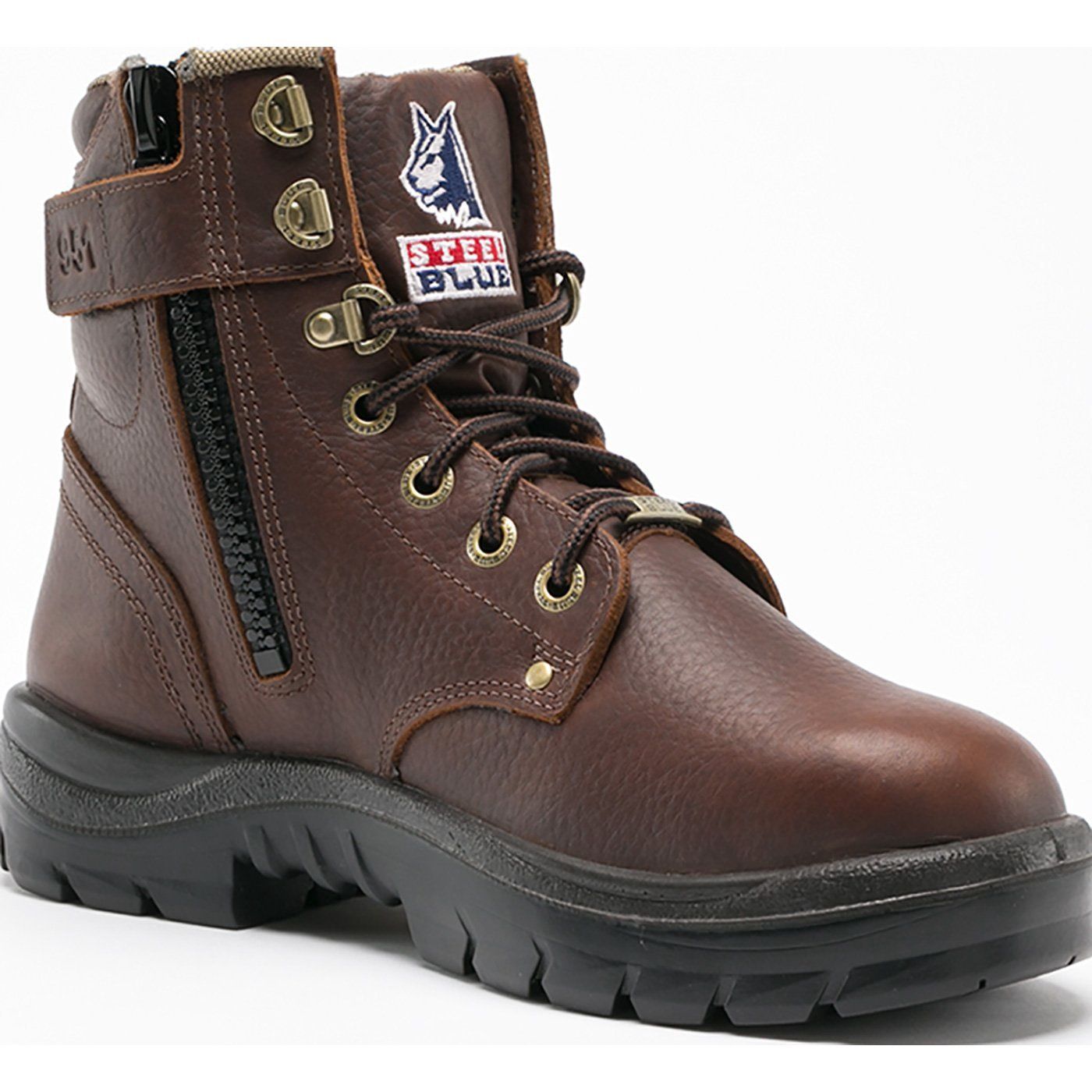 Steel Blue Men&#39;s 6&quot; Argyle with Side Zipper-Steel Toe #812951 (Discontinued)