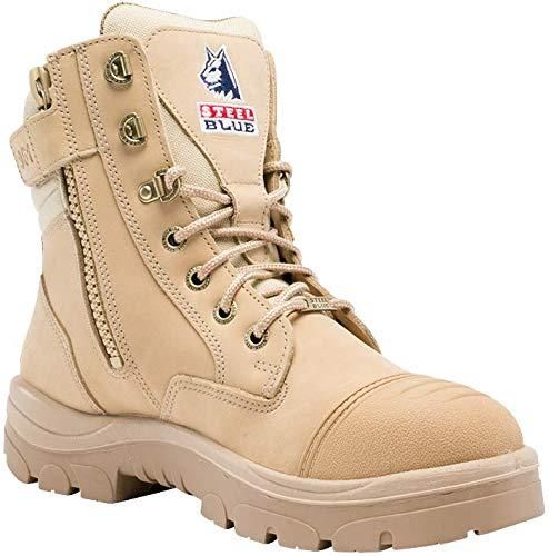 Steel Blue Men&#39;s Southern Cross with Side Zipper-Steel Toe #812961, Size: 7, WIDTH: M