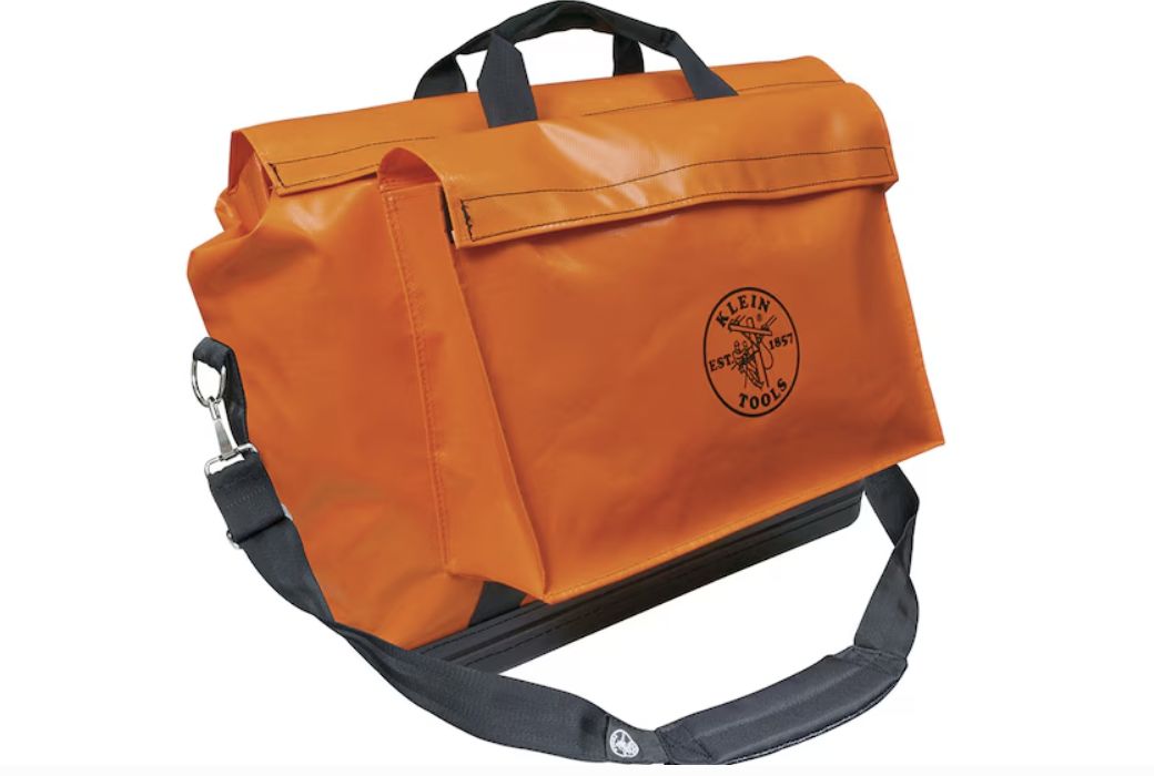Large Orange Vinyl Tool Bag #5181ORA