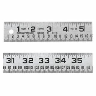 Lufkin Tinner&#39;s Steel Circumference Rules, 1 1/4 in x 4 ft, Steel #954FTN