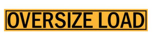 Dicke Oversize Load - 5&#39; Banner, Non-Refl #B5ONR