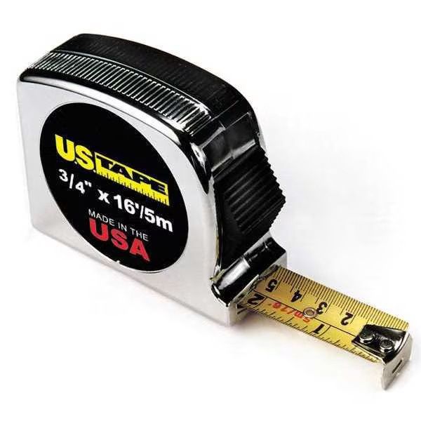 U.S. TAPE Tape Measure, 3/4&quot; x 16&#39;/5m