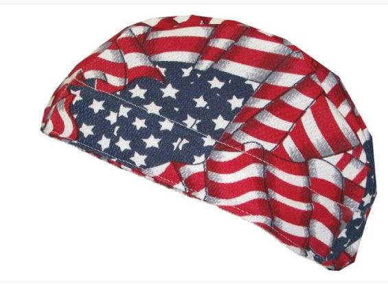 Occunomix MiraCool HyperKewl Evaporative Cooling Beanie, Color: USA
