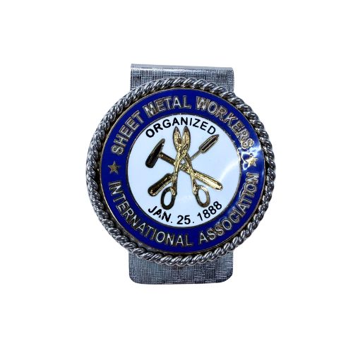 Union Sheet Metal Int Logo Money Clip #BW-MC-SM