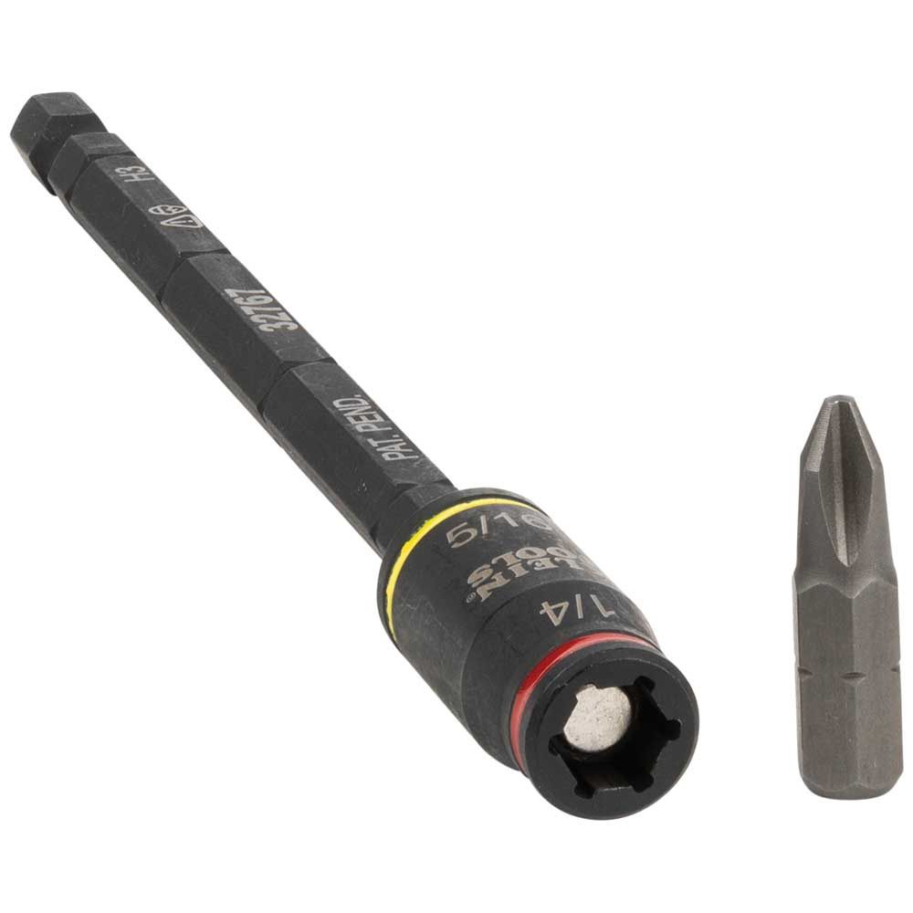 Klein 3-in-1 Impact Flip Socket, 1/4-Inch, 5/16-Inch, 5-Inch Length #32767