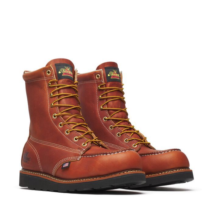 Thorogood Mens 8&quot; Moc Toe American Heritage Work Boot 804-4288