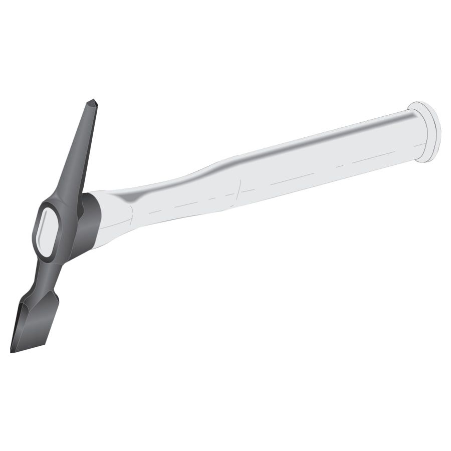 Lenco Chipping Hammer, 12 in OAL, 16 oz Head, Chisel and Pick, Thermoplastic Handle #09200