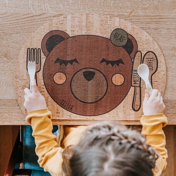 Tischset Enjoying Bear